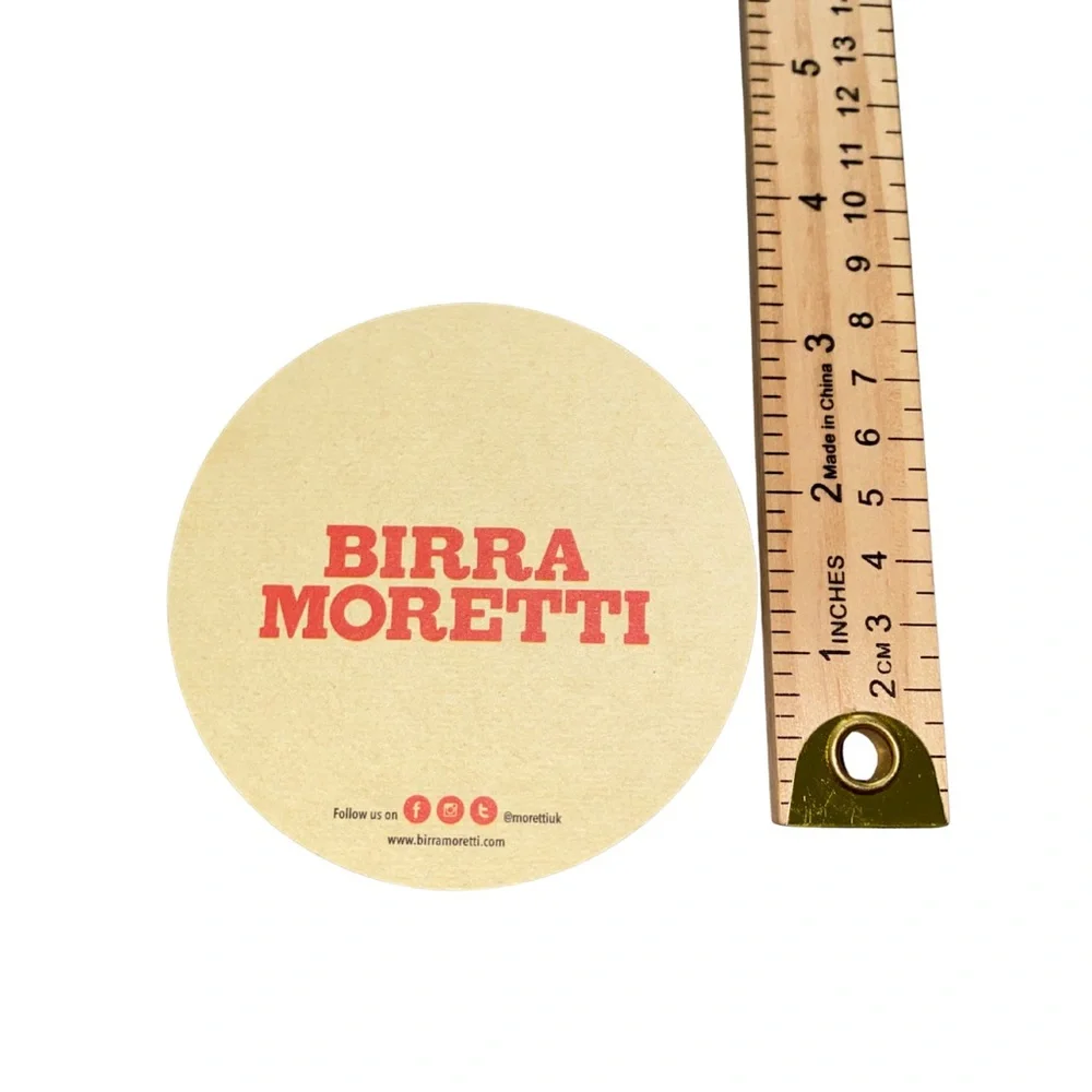 Birra Moretti L’Autentica Beer Mats Coasters Set of 3‎ – Italian Pub Collectible